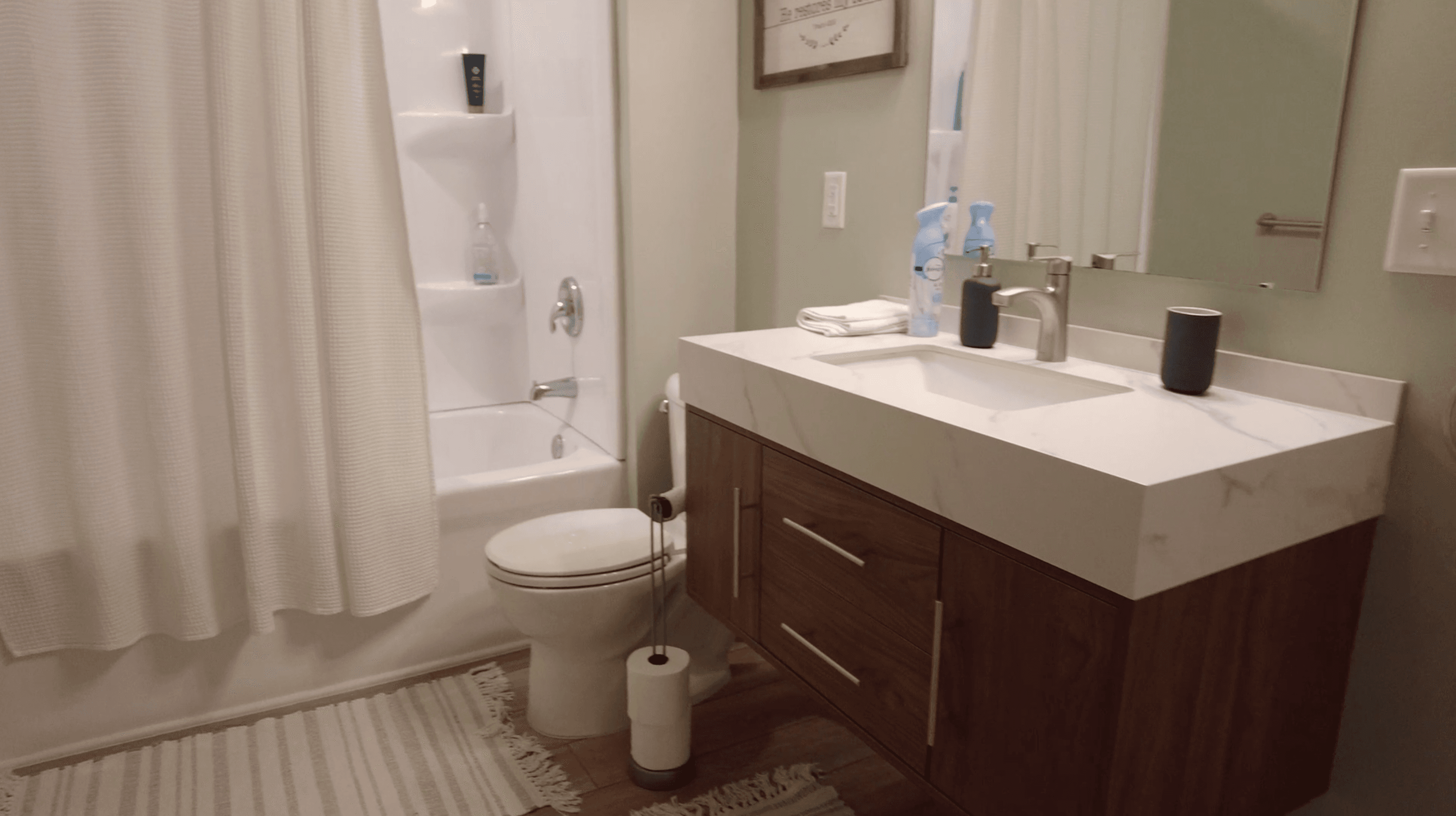 Victoria basement remodel — bathroom.