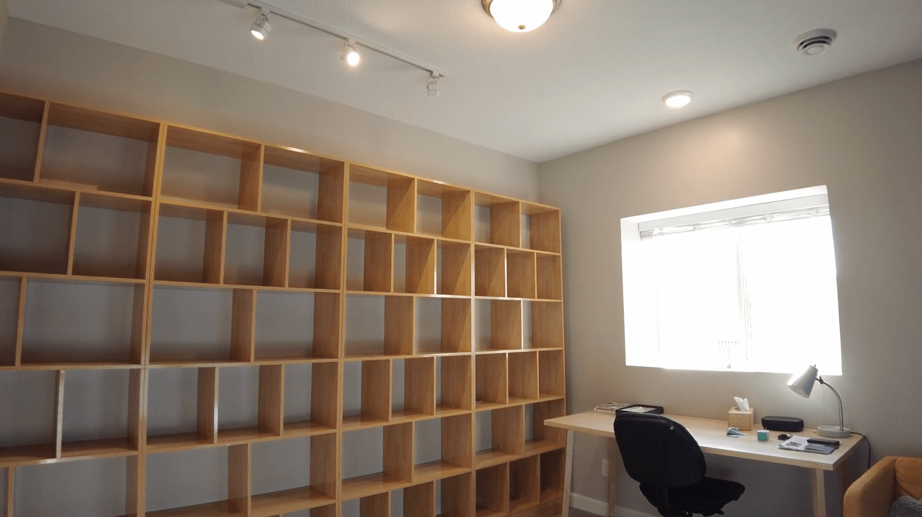 Victoria basement remodel — built-in detail.