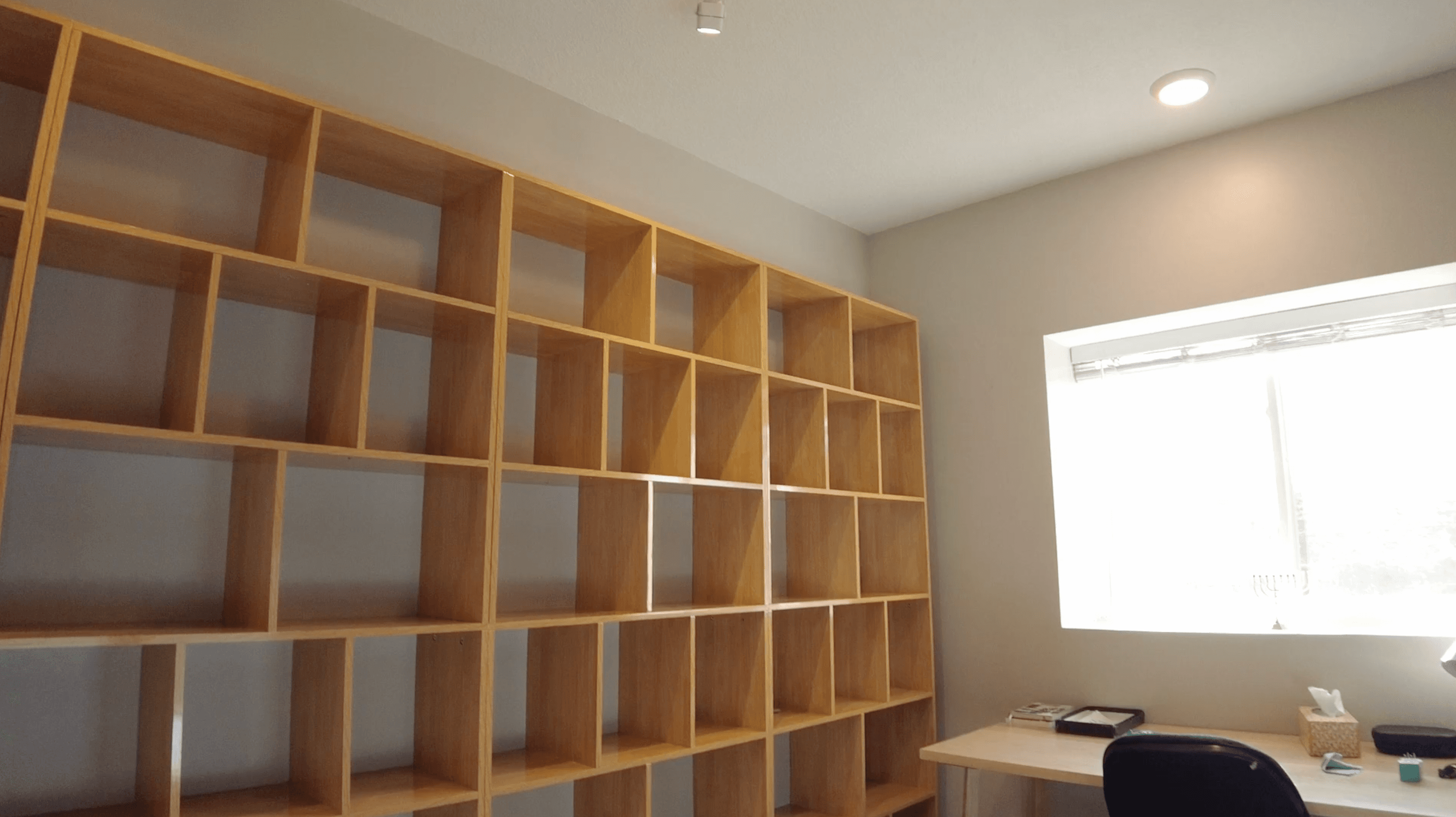 Victoria basement remodel — built-in detail.